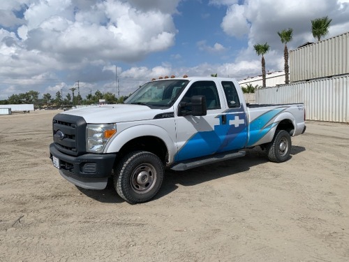 2014 FORD F250 EXTENDED CAB PICKUP TRUCK, 6.2L gasoline, automatic, 4x4, a/c, tow package, 98,219 miles indicated. s/n:1FT7X2B65EEA03784