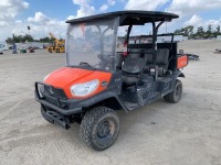 2021 KUBOTA RTV X1140 UTILITY CART, diesel, 4x4, canopy, seats 4, 58"X26" dump bed, tow package, 1,024 hours indicated. s/n:A5KD2GDBJMG043263