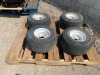 APPROX. (4) RIMS W/TIRES, fits golf cart. --(LOCATED IN COLTON, CA)-- - 2