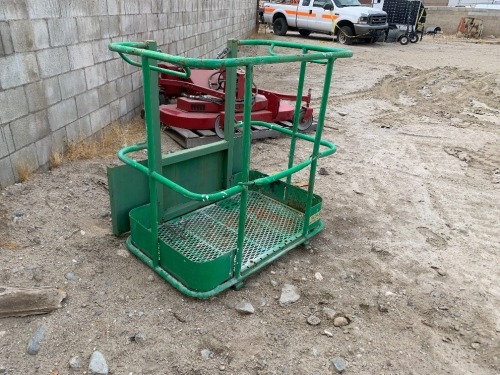 MAN BASKET, 500# capacity, fits skidsteer.--(LOCATED IN COLTON, CA)--