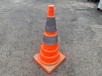 PALLET OF 1/4" & 1/2" BLANK SIGN BOARD, PALLET RACKING, POP UP TRAFFIC CONE, SNEEZE GUARD. --(LOCATED IN COLTON, CA)--