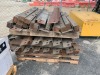 PALLET OF METAL BEAMS AND WOOD. --(LOCATED IN COLTON, CA)-- - 2