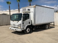 2013 ISUZU NQR REEFER TRUCK, 210hp diesel, automatic, 16' reefer box, HWA Sung Thermo HT-250ESC Thermo unit, 12,980# rear. s/n:JALE5W164D7900974