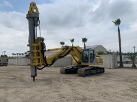 2005 KOBELCO SK250LC LODRIL/EXCAVATOR, Lodril HTFB-50 drill rig, Pullmaster H25 winch, aux hydraulics, cab w/air & heat, 2,142 hours indicated. s/n:LL09-U0966 W/14' STICK ARM, HENDRIX QUICK COUPLER, ENTEK 48" GP BUCKET, (12) PLASTIC FLOOR MATS.