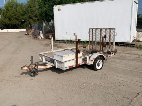 2000 BIG TEX 15LT-8 UTILITY TRAILER, 1,500# capacity, 54"x8' deck, ramp. s/n:16VLX0814Y1A21906