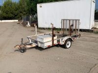 2000 BIG TEX 15LT-8 UTILITY TRAILER, 1,500# capacity, 54"x8' deck, ramp. s/n:16VLX0814Y1A21906