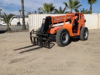 2015 SKYTRAK 8042 ROUGH TERRAIN REACH FORKLIFT, 8,000#, 42' reach, 3-stage, 4x4x4, tilt, diesel, canopy. s/n:0160071000