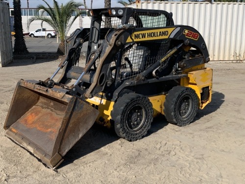 2015 NEW HOLLAND L218 SKIDSTEER LOADER, gp bucket, aux hydraulics, canopy. s/n:JAF0L218CKM476276