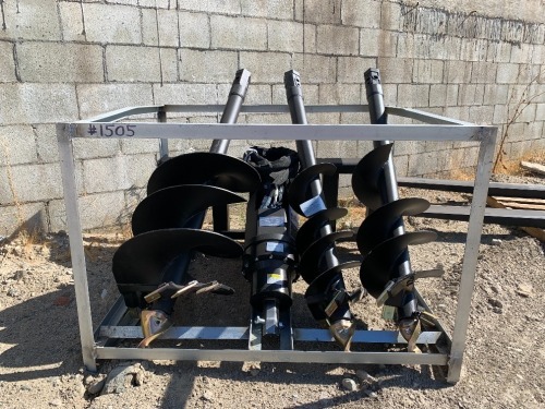 UNUSED 3500NM AUGER ATTACHMENT, 18" auger bit, 9" auger bit, 12" auger bit. --(LOCATED IN COLTON, CA)--