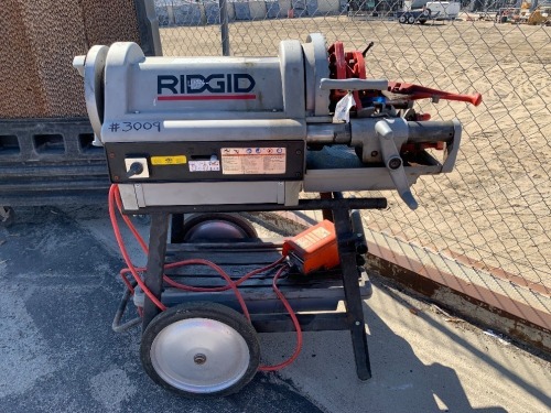 2009 RIDGID 26092-1224 PIPE THREADER. s/n:EB614300922 --(LOCATED IN COLTON, CA)--