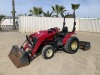 2019 YANMAR YT235 UTILITY TRACTOR, 3cyl 34hp diesel, gp bucket, front loader attachment, 4x4, pto, 3-point hitch, 946 hours indicated. s/n:YMJS0016PKF101005