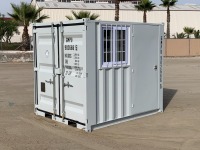 2024 8' CONTAINER, side door, window, front door w/lock box. s/n:DFCM177313 --(LOCATED IN COLTON, CA)--