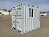 2024 9' CONTAINER, side door, window, front door w/lock box. s/n:DFCM177269 --(LOCATED IN COLTON, CA)--