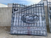 UNUSED 14' BI-PARTING GATES --(LOCATED IN COLTON, CA)--