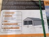 GS2533 UNUSED 25'X33' DOUBLE GARAGE METAL SHED / CAR PORT --(LOCATED IN COLTON, CA)-- - 4