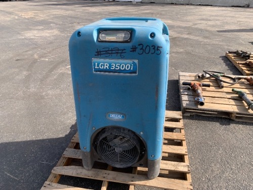 DRI EAZ LGR3500I DEHUMIDIFIER. --(LOCATED IN COLTON, CA)--