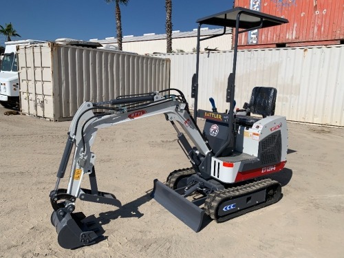 UNUSED 2024 BTTL ET12M-6 MINI HYDRAULIC EXCAVATOR, gp bucket, thumb, aux hydraulics, backfill blade, canopy. s/n:ET12M-6700722