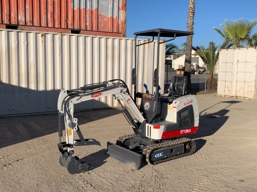 UNUSED 2024 BTTL ET12M-6 MINI HYDRAULIC EXCAVATOR, gp bucket, thumb, aux hydraulics, backfill blade, canopy. s/n:ET12M-6700724