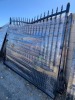 UNUSED 18'X7' BI-PARTING WROUGHT IRON GATE --(LOCATED IN COLTON, CA)-- - 2