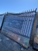 UNUSED 18'X7' BI-PARTING WROUGHT IRON GATE --(LOCATED IN COLTON, CA)-- - 2