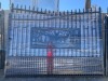 UNUSED 18'X7' BI-PARTING WROUGHT IRON GATE --(LOCATED IN COLTON, CA)--