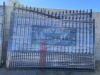 UNUSED 18'X7' BI-PARTING WROUGHT IRON GATE --(LOCATED IN COLTON, CA)--