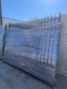 UNUSED 18'X7' BI-PARTING WROUGHT IRON GATE --(LOCATED IN COLTON, CA)-- - 2