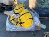 PALLET OF ELECTRICAL CABLES, EXTENSION CORDS, APPROX. (4) YELLOW MILLER BAGS --(LOCATED IN COLTON, CA)-- - 2