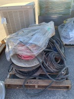 APPROX. (5) SPOOLS OF CABLES, LOCK BOX, BOX OF ELECTRONIC IGNITER --(LOCATED IN COLTON, CA)--