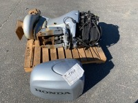 HONDA FOUR-STROKE OUTBOARD BOAT MOTOR. s/n:BBAJ-1101079 --(LOCATED IN COLTON, CA)--