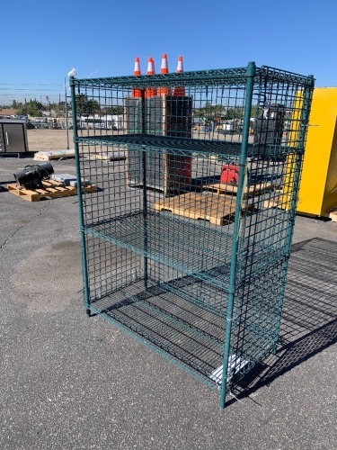 FOUR-TIER METAL ADJUSTABLE SHELF --(LOCATED IN COLTON, CA)--