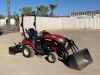 2022 YANMAR SA223 UTILITY TRACTOR, 3cyl 21hp diesel, gp bucket, front loader attachment, 4x4, 3-point hitch, rear scraper, 291 hours indicated. s/n:YMJS0025LMT420049 - 2