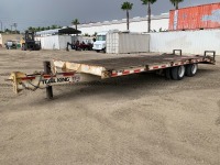 2006 TRAIL KING TK40LP EQUIPMENT TRAILER, 40,000# capacity, 102"x21' deck, pintle hitch, 5' beavertail w/ramps. s/n:1TKC026226M036302