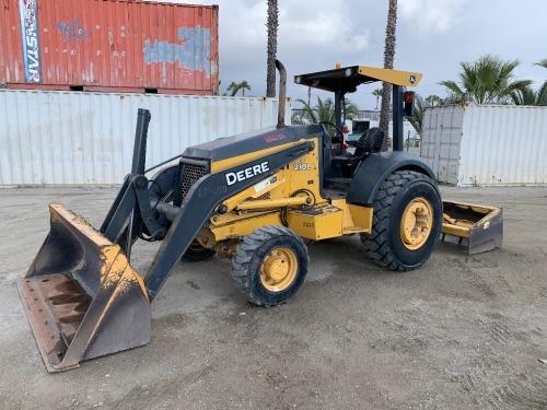 2010 JOHN DEERE 210LJ SKIPLOADER, gp bucket, 4x4, canopy, rear scraper. s/n:1T0210LJEA0890262ER