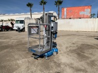 2015 GENIE AWP30S PERSONNEL LIFT, electric, 30' lift. s/n:AWP15-82037