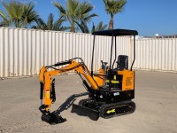 UNUSED 2024 MIVA VA15 MINI HYDRAULIC EXCAVATOR, gp bucket, thumb, aux hydraulics, backfill blade, canopy. s/n:VA15241083