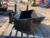 UNUSED GIYI 5T 34" HYDRAULIC TILT BUCKET, fits mini excavator. s/n:QXD5T241091 --(LOCATED IN COLTON, CA)-- - 3