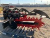 UNUSED GIYI GY-X380 TRENCHER ATTACHMENT, fits walk-behind skidsteer. s/n:XKGJ380241044 --(LOCATED IN COLTON, CA)-- - 2