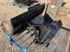 UNUSED GIYI GY-TXC SNOW SHOVEL ATTACHMENT, fits walk-behind skidsteer. s/n:GY-TXC240916 --(LOCATED IN COLTON, CA)-- - 2