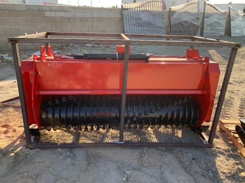 UNUSED GIYI GY-72PRO MULCHER ATTACHMENT, fits skidsteer. s/n:GY-722409102 --(LOCATED IN COLTON, CA)--