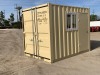 2024 10' CARGO CONTAINER, side door, front door w/lock box --(LOCATED IN COLTON, CA)--