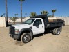 2008 FORD F550 BOBTAIL DUMP TRUCK, 6.4L diesel, automatic, 4x4, 3-4 yard box, 14,000# rear. s/n:1FDAF57R38EB08367