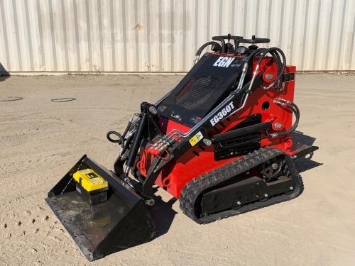 UNUSED 2024 EGN EG360T WALK-BEHIND CRAWLER SKIDSTEER LOADER, gp bucket, aux hydraulics. s/n:EG360T241080