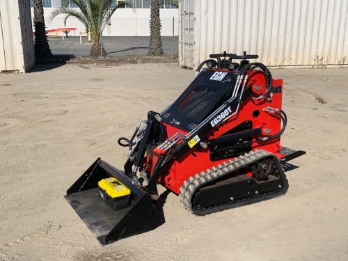 UNUSED 2024 EGN EG360T WALK-BEHIND CRAWLER SKIDSTEER LOADER, gp bucket, aux hydraulics. s/n:EG360T241077