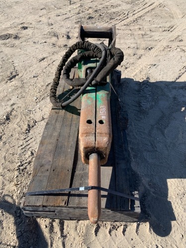 2018 INDECO HYDRAULIC BREAKER ATTACHMENT, fits excavator. s/n:199891 --(LOCATED IN COLTON, CA)--