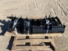 UNUSED MINI EXCAVATOR ATTACHMENT SET, 30" GP BUCKET, 8" GP BUCKET, RAKE ATTACHMENT, Q/C, RIPPER, GRABBER, AUGER ATTACHMENT W/8" BIT, 12" AUGER BIT --(LOCATED IN COLTON, CA)-- - 3