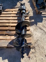 UNUSED MIVA AUGER ATTACHMENT, 12" AUGER BIT, fits mini excavator --(LOCATED IN COLTON, CA)--