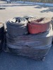 PALLET OF ASST. DISCHARGE HOSES --(LOCATED IN COLTON, CA)--