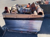 CRATE OF ASST. HOSE FITTINGS, CAM LOCKS --(LOCATED IN COLTON, CA)--