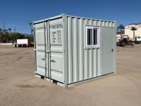 2024 10' CARGO CONTAINER, side door, front door w/lock box --(LOCATED IN COLTON, CA)--